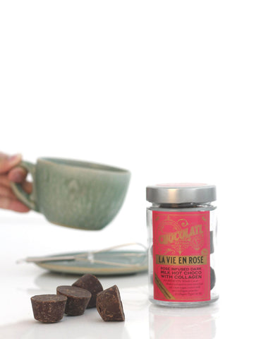 La Vie En Rose - Gluten-Free, Soy-Free with Collagen - 100g - NEW! - Co Chocolat - Finally, Truly Healthy Chocolates